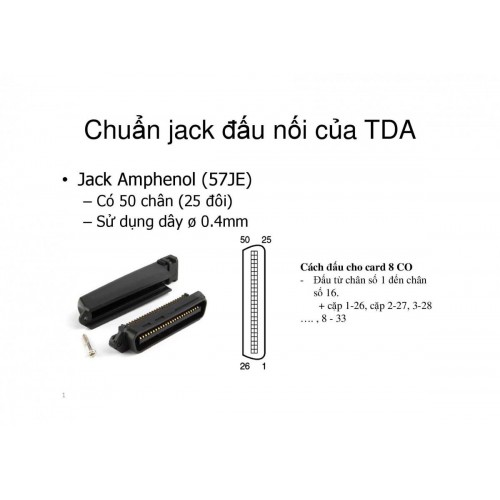 Cách đấu nối cáp với Jack RJ57 của tổng đài KX-TDA và KX-TDE Cách đấu nối cáp với Jack RJ57 của tổng đài KX-TDA và KX-TDE