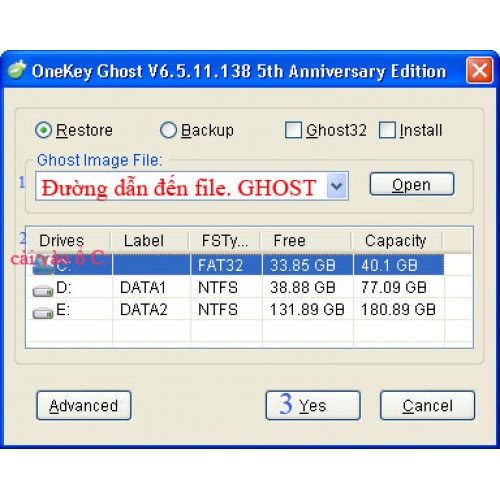 Hướng dẫn ghost lại máy tính trong môi trường windows Hướng dẫn ghost lại máy tính trong môi trường windows