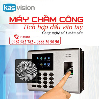 lắp máy chấm công vân tay giá rẻ
