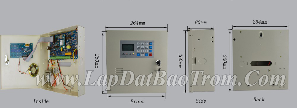 kích thước tủ trung tâm báo trộm kích thước tủ trung tâm báo trộm