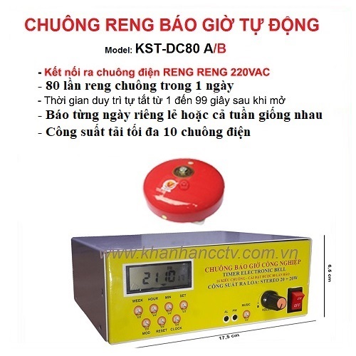 hình ảnh bộ chuông báo giờ tự động