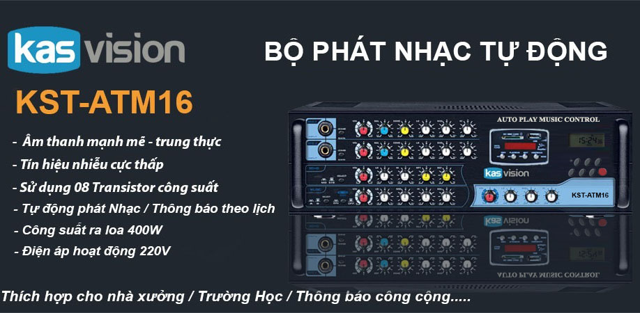 Bộ phát nhạc tự động kst-atm16 Bộ phát nhạc tự động kst-atm16