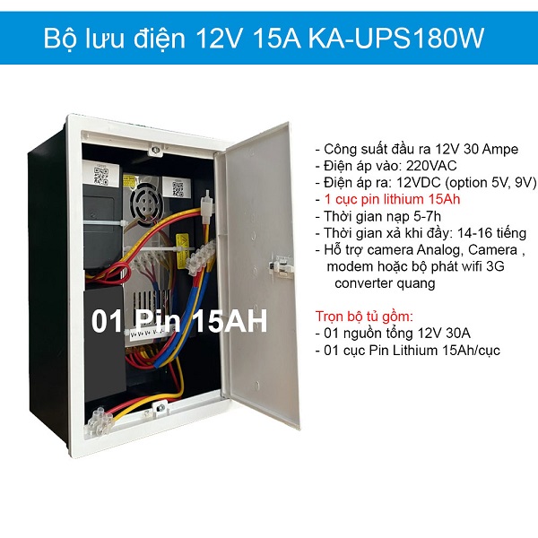 Bộ lưu điện cho camera quan sát Bộ lưu điện cho camera quan sát