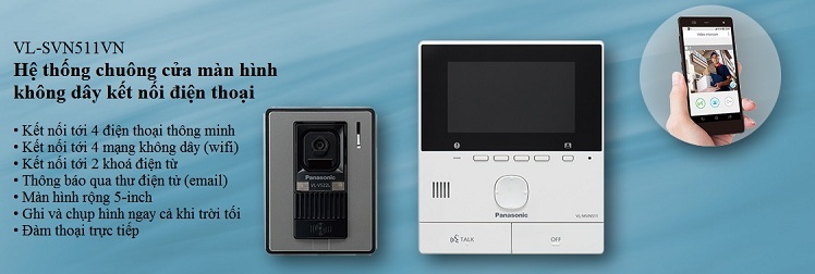 Chuông cửa có màn hình màu Panasonic VL-SVN511VN
