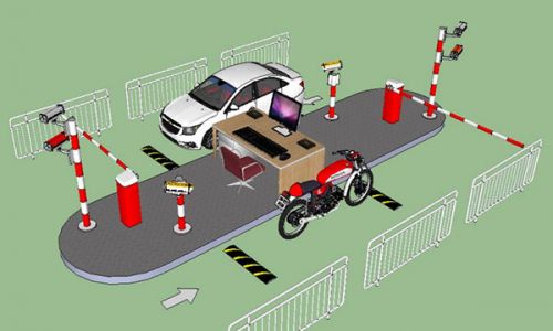 Sơ đồ mô hình hệ thống bãi giữ xe thông minh