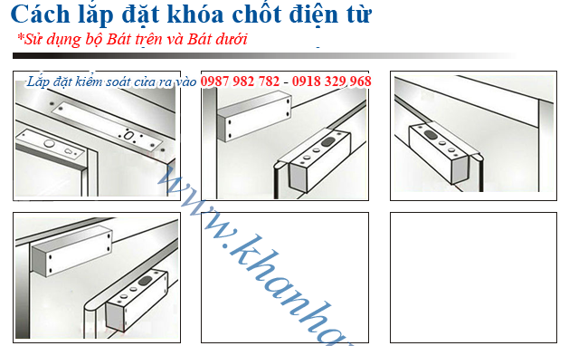 Hướng dẫn lắp đặt khóa chốt cho hệ thống cửa kiểm soát ra vào